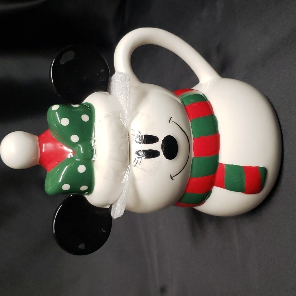 Disney Zrike Minnie Mouse Lidded Holiday Mug
